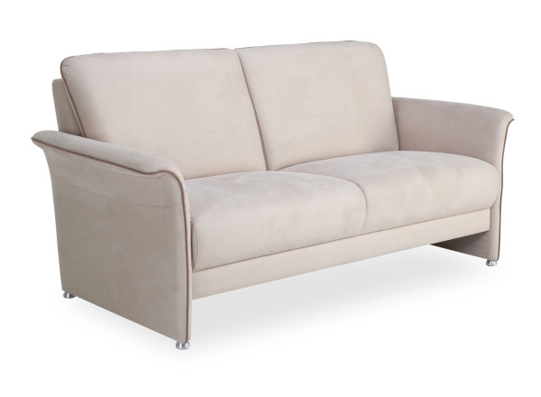 Sofa 2 Sitzer LUMINARA in beige aus Stoff