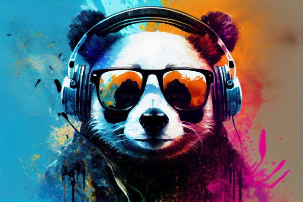 Akustikbild BEAT BÄR aus Materialmix