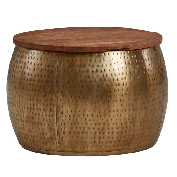 Couchtisch in goldfarben