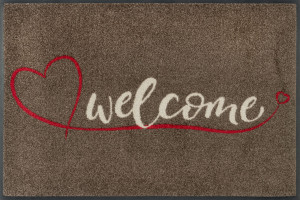 Vorschau: Fußmatte SWINGING WELCOME in braun aus Polyamid Vorschau: Fußmatte SWINGING WELCOME in braun aus Polyamid