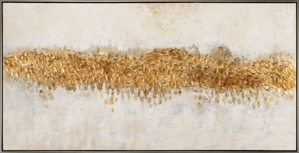 Gemälde GOLDENER HORIZONT in mehrfarbig aus Holz