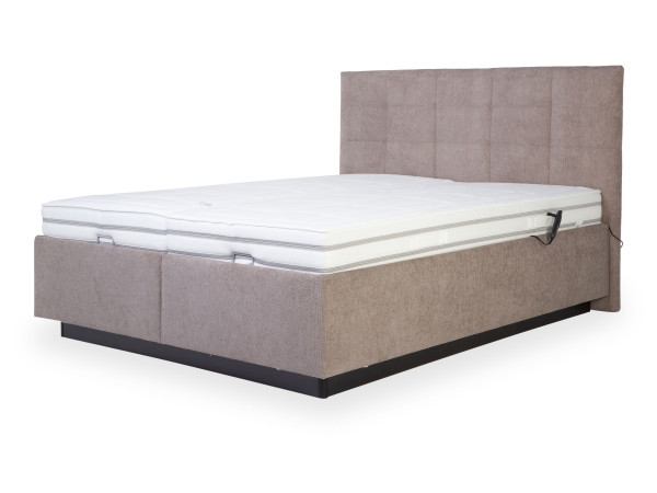 Polsterbett Elastoform OPHIR in Mandel aus Stoff