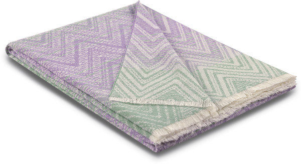 Plaid JOY in violett aus Mischgewebe