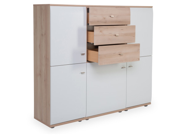Highboard vito SAMBA in weiß aus Dekor
