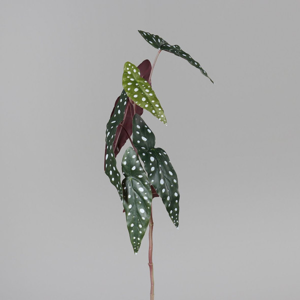 Kunstpflanze Blatt Begonie in grün aus Kunststoff