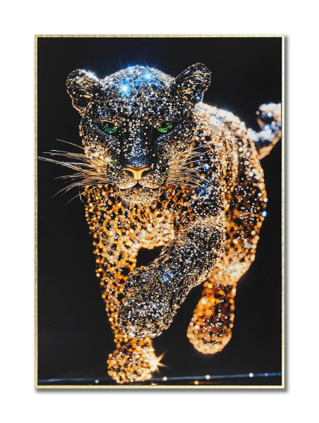 Bild LEOPARD in braun aus Papier