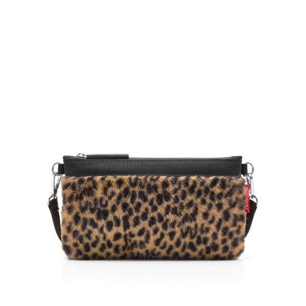 mini reisenthel pouch - leo fake fur in braun aus Polyester