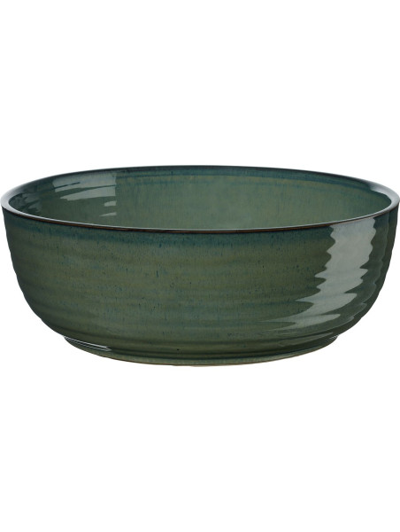 Schüssel POKE BOWLS in grün aus Steinzeug