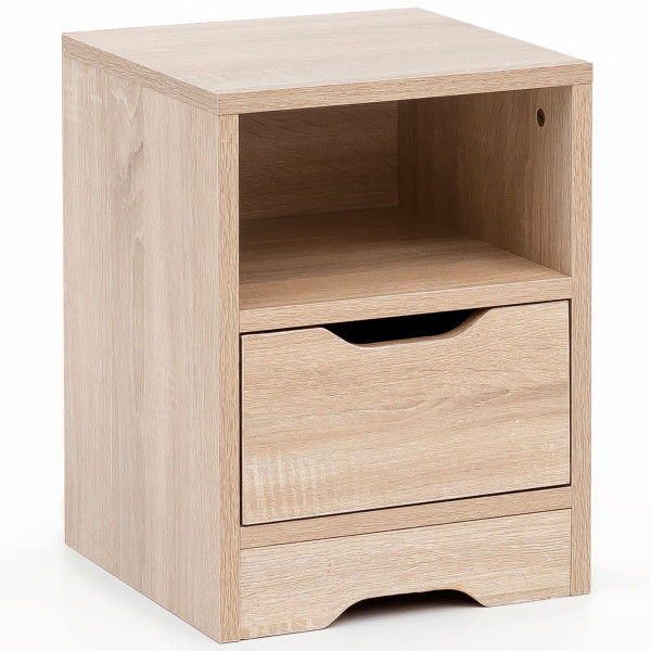 Nachttisch in Eiche Sonoma aus Holz