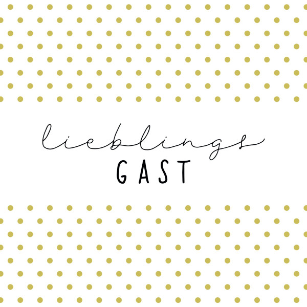 Servietten LIEBLINGSGAST in mehrfarbig aus Papier