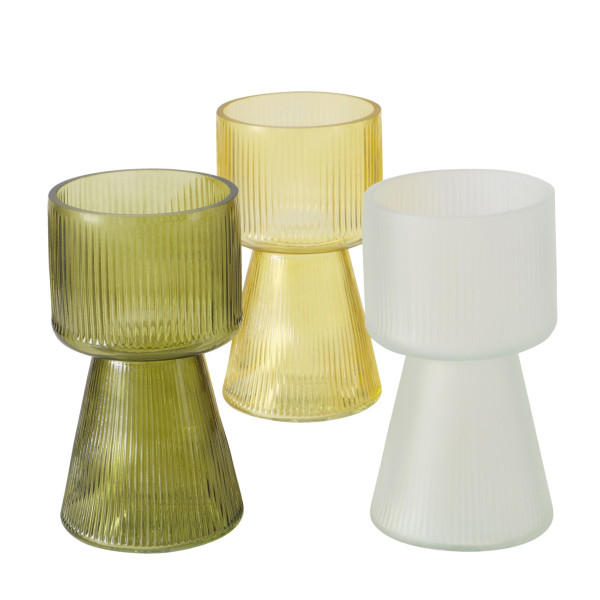 Vase IMANO in mehrfarbig aus Glas