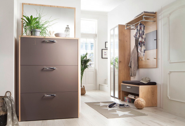 Garderobenset Medor Wanda Wood