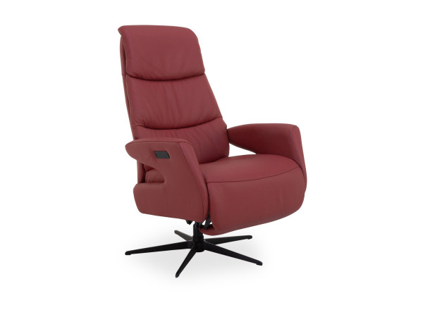 Relaxsessel vito MESCLA in ROT 444 aus Leder