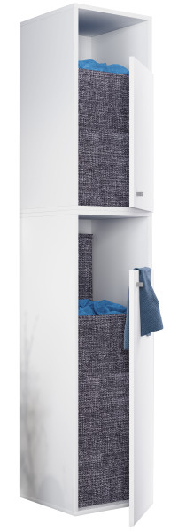 Wäscheschrank DRESO in weiß aus Dekor