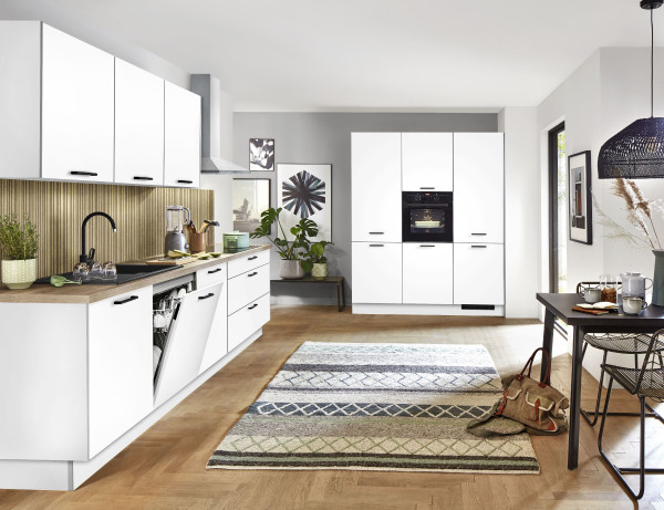 Einbauküche Nobilia Flash in weiß aus Lack