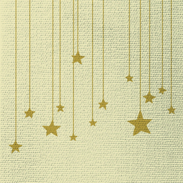 Servietten STARS ON CANVAS in beige aus Papier