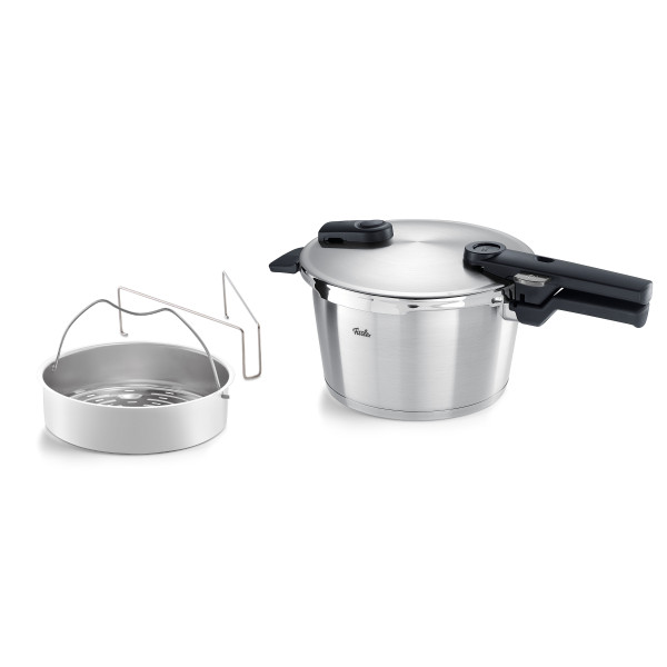 Schnellkochtopf Fissler VITAQUICK in silberfarben aus Metall