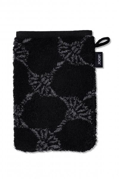 Waschhandschuh JOOP! CLASSIC in schwarz aus Baumwolle