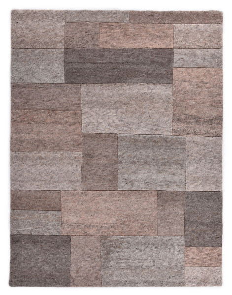 Teppich RANGUN in rose aus Schurwolle