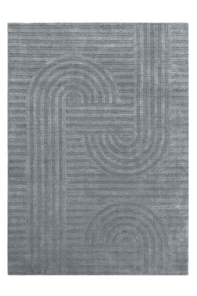 Teppich CORAL in grau aus Mischgewebe
