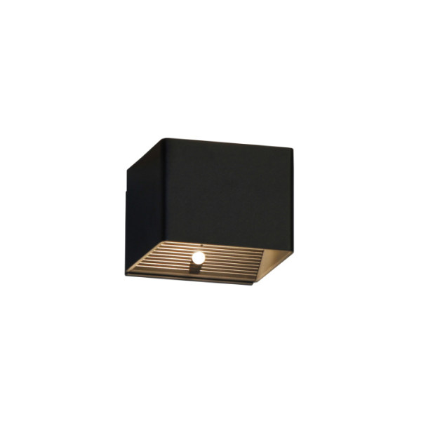 Wandleuchte MAGNETICS in schwarz aus Metall