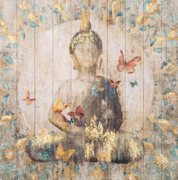 Gemälde BUDDAH SCHMETTERLINGE