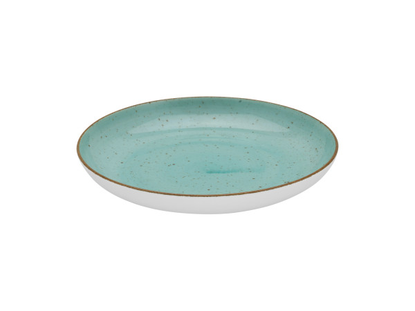 Teller VINTAGE in aqua aus Porzellan