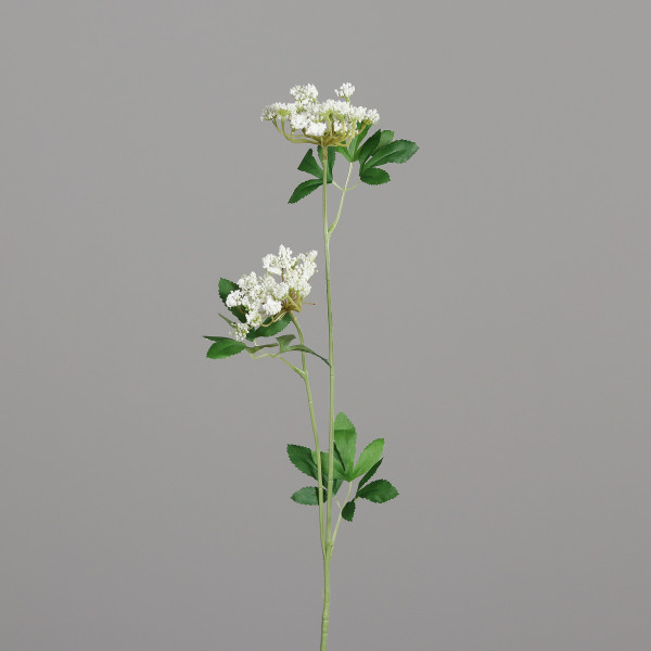 Kunstblume Anethum in weiß aus Kunststoff