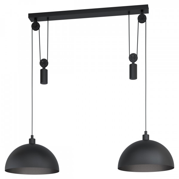 Hängeleuchte WINKWORTH 1 in schwarz aus Metall