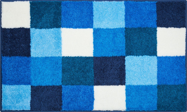 Badematte BONA in blau aus Polyacryl