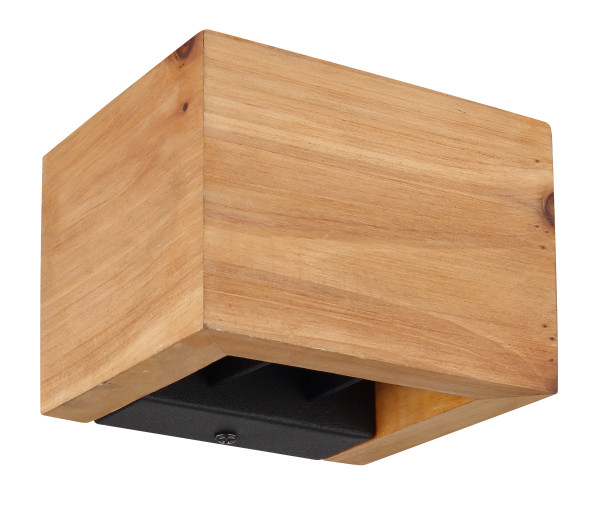 Wandleuchte ALINA in braun aus Holz