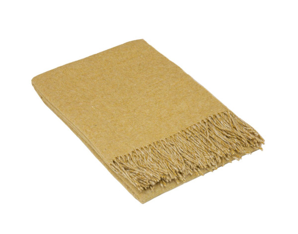 Wohndecke OREMO senf in Senf aus Mischgewebe