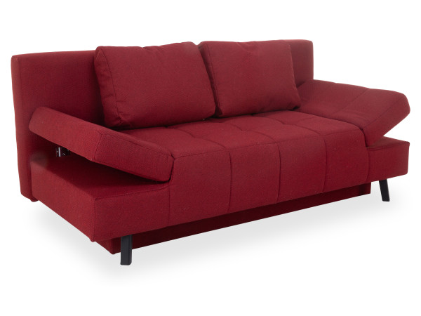 Schlafsofa Elastoform REBECCA in rot aus Stoff