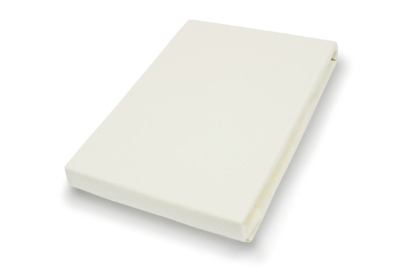 Spannbettlaken Jersey ecru in ecru aus Jersey
