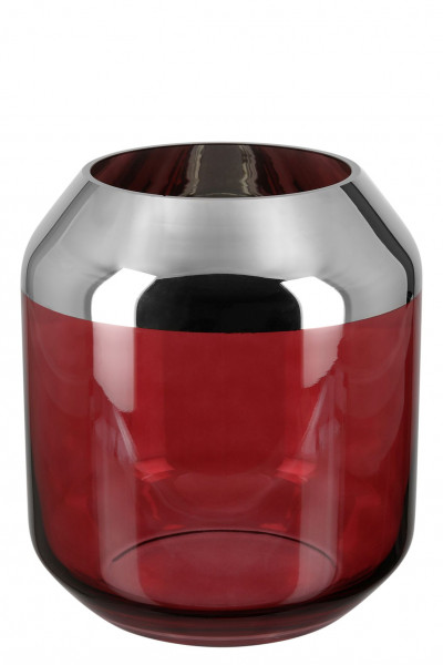 Teelichthalter SMILLA in rot aus Glas