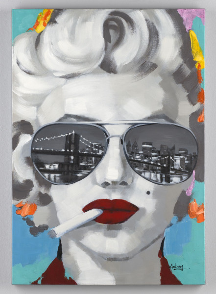 Wandgemälde Marylin (BH 70x100 cm)
