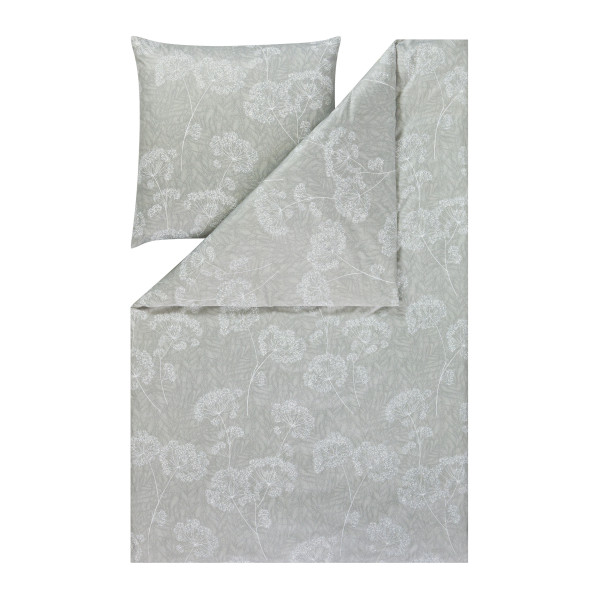 Bettwäsche ANJA Mako-Jersey in Khaki aus Baumwolle