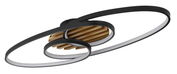 Deckenleuchte TISHA I in schwarz aus Metall