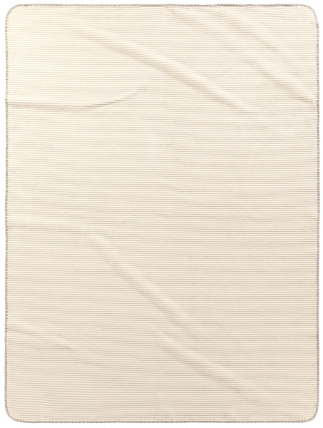 Wohndecke FEEL in beige aus Mischgewebe