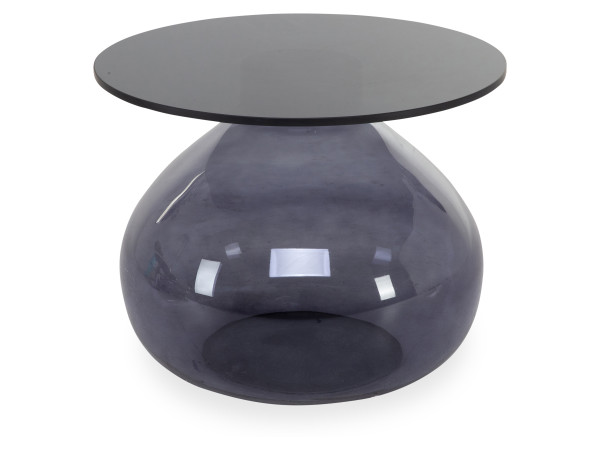 Beistelltisch HARPER CAIA in schwarz aus Glas