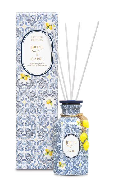 Raumduft ipuro CAPRI in blau aus Glas