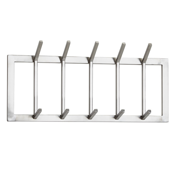 Garderobe in silberfarben aus Metall
