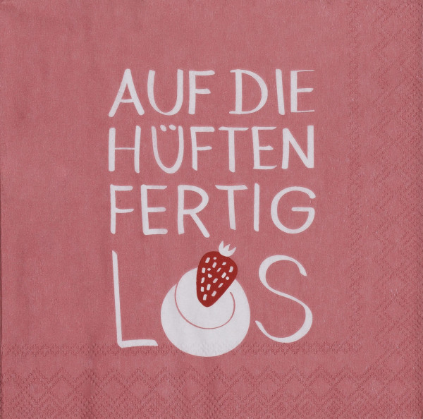 Servietten AUF DIE HÜFTEN in mehrfarbig aus Papier
