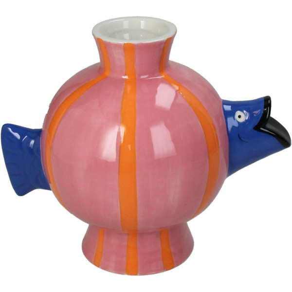 Vase FISH in pink aus Dolomit