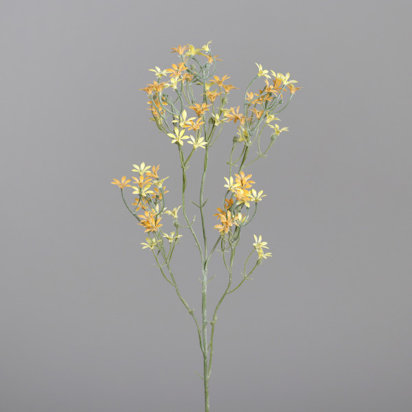Kunstblume BLÜTENZWEIG in apricot aus Kunststoff