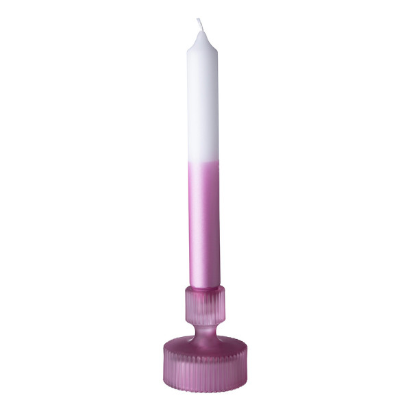 Stabkerze CANDLE in Fuchsia aus Wachs