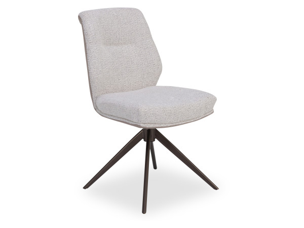 Polsterstuhl HARPER DERBY in weiß aus Stoff