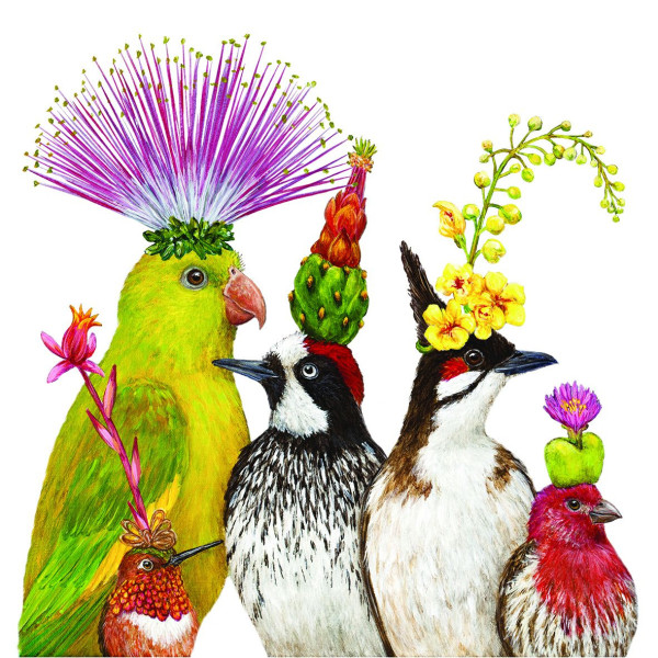 Servietten THE ENTOURAGE in bunt aus Papier