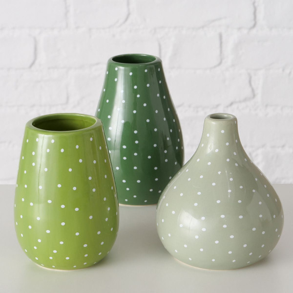 Vase GRONA in mehrfarbig aus Steingut