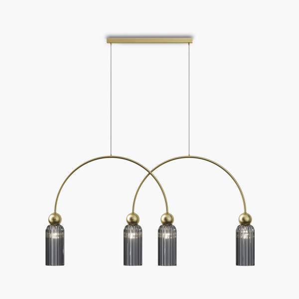 Pendelleuchte ANTIC in goldfarben aus Metall